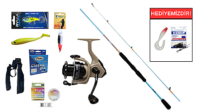 Okuma Fuel Spin 2,74 cm 7-30 gr&Okuma Outrax OR-4000SGA 1+1BB Spin Seti - 1