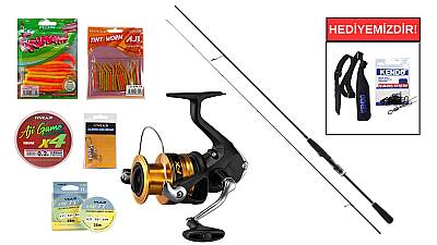 Okuma G-Control Spin 213cm XUL 0.5-7gr&Shimano LRF Makina FX 1000 FC LRF Seti - 1