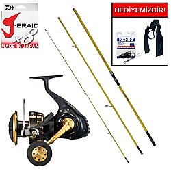 Okuma Makaira Surf 4,50 cm 100-250&Daiwa 23 BG SW 6000DP Kurşun Arkası Set - Daiwa