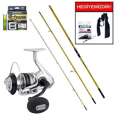 Okuma Makaira Surf 4,50 cm 100-250&Shimano Saragosa SW 5000 XG Kurşun Arkası Set - 1