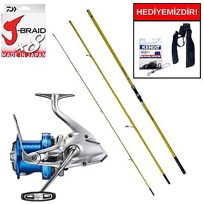 Okuma Makaira Surf 4,50 cm 100-250&Shimano Speedmaster 14000 XSD Kurşun Arkası Set - 1