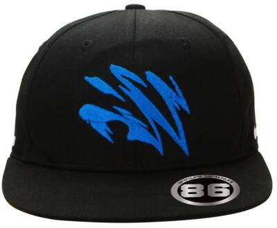 Okuma Motif Flat Peak Şapka - 2