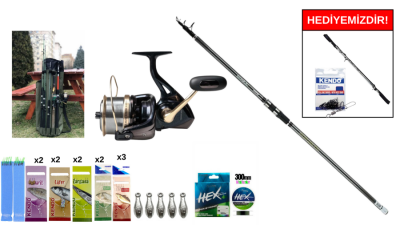 Okuma Revenger Tele Surf 420 cm&Remixon Venom 9000 5+1BB Surf Seti - 1