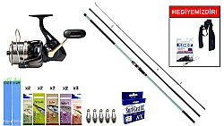 Okuma Salina II Surf 420cm 100-250gr&Remixon Venom 8000 5+1BB Surf Seti - Okuma