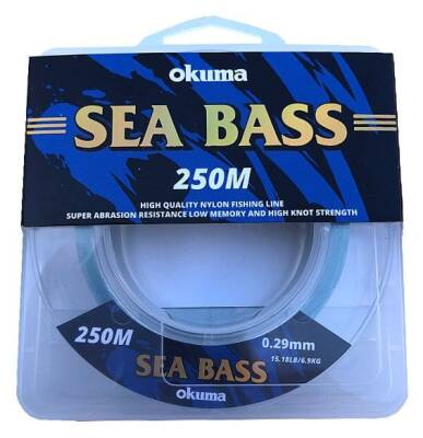 Okuma Sea Bass Nylon Moss Green Color 250 m - 1