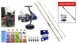Okuma Trio Rex Surf 420cm 120-250 gr&Okuma Safina SW-X SNW-8000A 4+1BB Surf Seti - Okuma