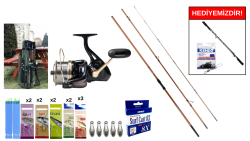 Okuma Trio Rex Surf 420cm&Remixon Venom 8000 5+1BB Surf Seti - Okuma