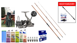 Okuma Trio Rex Surf 450cm&Ryuji Momentum 6000 Silver Surf Seti - Okuma