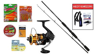 Okuma Wave Power 228 cm 2-12 gr&Shimano FX 2000 FC LRF Seti - 1