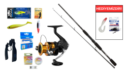 Okuma Wave Power 2.44 cm 15-40 gr&Shimano FX C3000 FC Spin Seti - Okuma