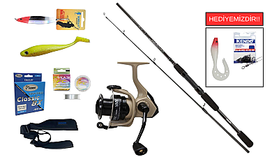 Okuma Wave Power 8'0 2.44 cm 15-40 gr&Okuma Outrax OR-4000SGA 1+1BB Spin Seti - 1