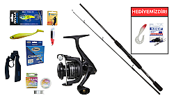 Okuma Wave Power 8'0 2.44 cm 15-40 gr&Okuma Revenger A RV-4000A Spin Seti - Okuma