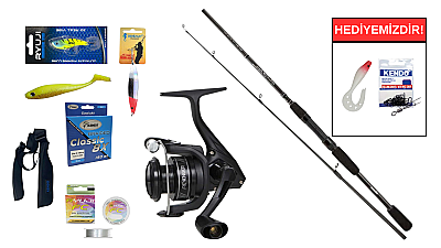 Okuma Wave Power 8'0 2.44 cm 15-40 gr&Okuma Revenger A RV-4000A Spin Seti - 1