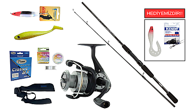 Okuma Wave Power 8'0 2.44 cm 15-40 gr&Okuma Revenger RV-40 FD Spin Seti - 1