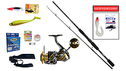 Okuma Wave Power 8'0 2.44 cm 15-40 gr&Ryuji Ares X 4000M 5+1BB Spin Seti - Okuma