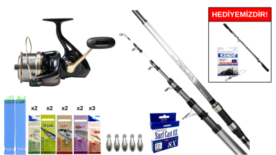 Okuma Wave Power Tele Surf 4.20 cm 100-200 Gr&Remixon Venom 8000 5+1BB Surf Seti - 1