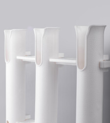 PLASTİK KAMIŞ YUVASI 3 LÜ BEYAZ - 6