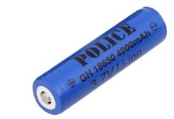 Police 18650 3.7V 4000 mAh Akım Korumalı Şarjlı Li-ion Pil - DİĞER