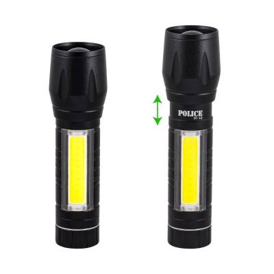 Police PC-12 Cree LED + Zoom Kalem Pilli El Feneri - 1