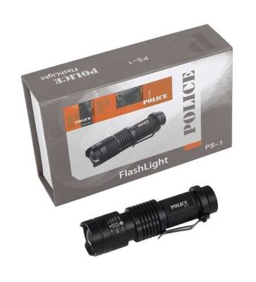 Police PS-1 El Feneri Kit Pil+Şarj Led Işık - 1