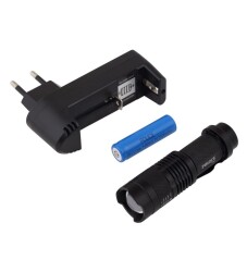 Police PS-1 El Feneri Kit Pil+Şarj Led Işık - 2