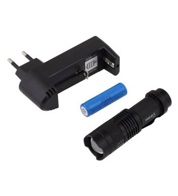 Police PS-1 El Feneri Kit Pil+Şarj Led Işık - 2