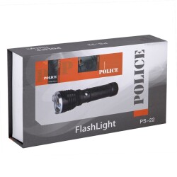 Police PS-22 El Feneri Kit Pil+Şarj+magnet Pro Led Işık - 2