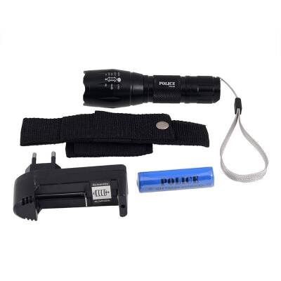 Police PS-44 CREE T6 LED + Zoom Şarj Edilebilir El Feneri - 1