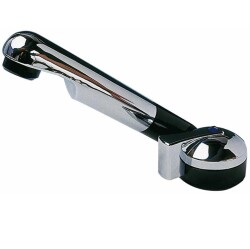 Reich 300/171-1 Öne Eğilebilir Siyah-Krom Mono 12V Soğuk Musluk - 1