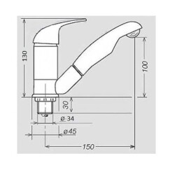 Reich Duett Spiralli Duş Başlıklı Switchli Karavan Lavabo Musluk Bataryası - 3