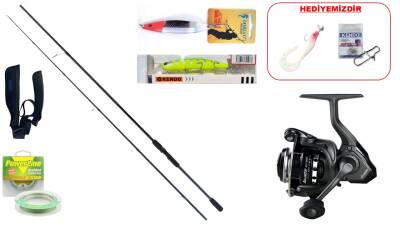 Remixon Double Black 270 cm 20–40 gr & Okuma Acuador ACU‑4000A Spin Seti - 1