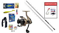 Remixon Double Black 270 cm 20–40 gr&Okuma Outrax OR-4000SGA 1+1BB Spin Seti - Remixon