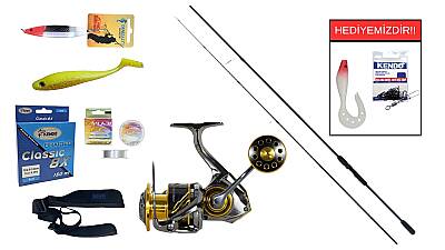 Remixon Double Black 270 cm 20–40 gr&Ryuji Ares X 4000M 5+1BB Spin Seti - 1