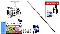Remixon Falcon 4.20m 100-225gr&Okuma ARIA-6000a 1BB Surf Seti - Remixon