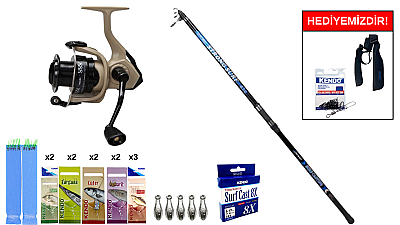 Remixon Strong 4.20m 100-250gr&Okuma Outrax OR-6000SGA 1+1BB Surf Seti - 1