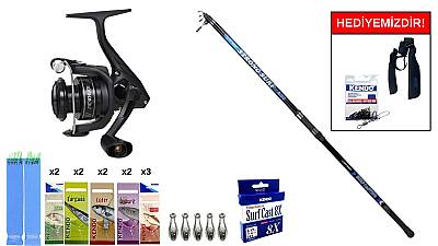 Remixon Strong 4.20m 100-250gr&Okuma Revenger A RV-8000A Surf Seti - 1