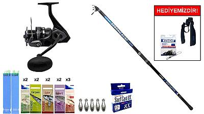 Remixon Strong 4.20m 100-250gr&Okuma Wave Power WP-8000A1 Surf Seti - 1