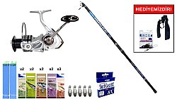 Remixon Strong 4.20m 100-250gr&Remixon Metalim 7000D 5+1BB Surf Seti - Remixon