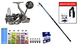 Remixon Strong 4.20m 100-250gr&Ryuji Momentum 6000 Silver 11+1BB Surf Seti - Ryuji
