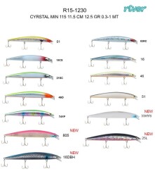 River Cyrstal Min 115F 11.5Cm 12.5G Maket Balık - 15