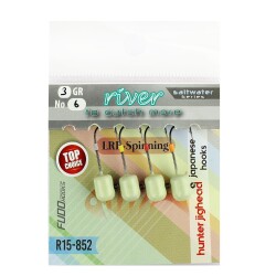 River Hunter Jig Head Glow 4P - RIVER