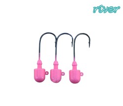 RIVER MAGIC JIG HEAD PINKGLOW , 3P - 2
