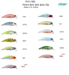 River Picky Boy 60S 6Cm 7G Maket Balık - 15