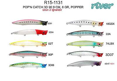 River Popn Catch 3D 90 9cm 8Gr Popper - 7