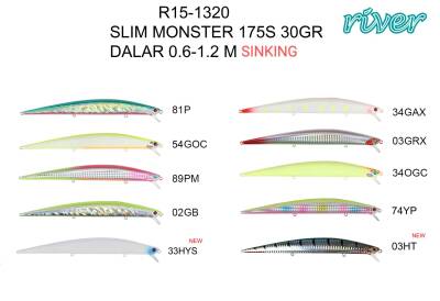 River Slim Monster 175S 17.5 cm 30Gr 0.6-1.2mt - 12