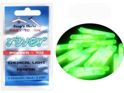 River Toz Fosfor 3.0*25 Sari-Yeşil 2P - 1