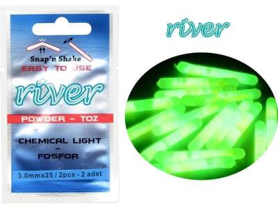 River Toz Fosfor 3.0*25 Sari-Yeşil 2P - 2
