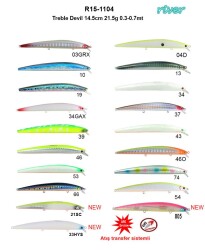 River Treble Devil 145F 14.5cm 21.5Gr 0.3-0.7mt - 21