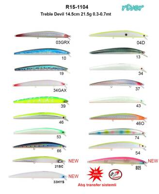 River Treble Devil 145F 14.5cm 21.5Gr 0.3-0.7mt - 21