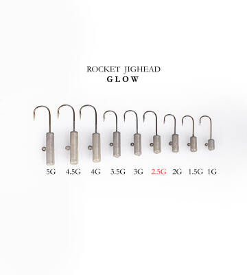 ROCKET JIGHEAD GLOW 4P 2.5G - 1
